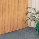 Pared de panel SIP terciado ranurado